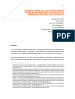 Eficiencia Energética en El Sector Público Universitario. El Departamento de Ciencias de La Administración Como Caso de Análisis