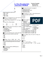 Chemistry - Full Syllabus Test Class 11