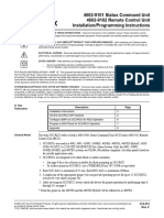 4602-9101 Status Command Unit 4602-9102 Remote Control Unit Installation/Programming Instructions