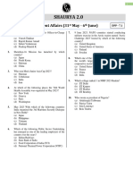 Current Affairs (31st May - 6th June) - DPP 7.1 - Shaurya 2.0