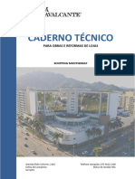 Caderno Técnico Obras e Reformas