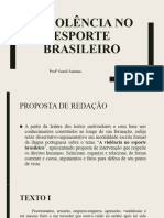 A Violência No Esporte Brasileiro