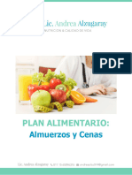 Plan Nutricional (190 G Proteinas)