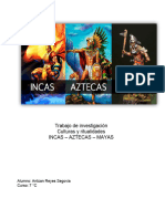 Culturas y Las Ritualidades de Los Mayas - Incas - Aztecas