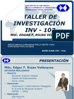 Clase 1 - Taller de Investigacion