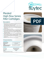 High Flow Pleated Polypropylene Cartridge Elements Fluytecs PPHF Series