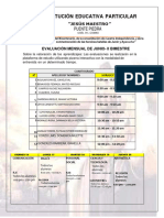 4to Grado - Evaluación Mensual de Junio