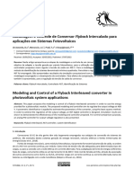 Modelagem e Controle de Conversor Flyback Intercalado para Aplicações em Sistemas Fotovoltaicos