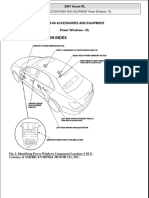 Acura RL - FSM - Accessories and Equipment - Power Windows (2005-2008)