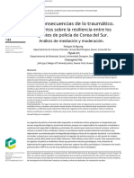 The Consequences of Traumatic Events On Resilience Among South Korean Police Officers Mediation and Moderation Analyses - En.es