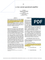 Towards A True Current Operational Amplifier CMOS Implementation