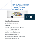 Medición y Evaluación en La Psicotécnica Pedagógica