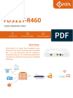 CDATA-XGSPON ONU - FD511T-R460 (10GE) Datasheet-V4.0