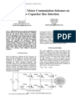 Effect of BLDC Motor Commutation Schemes On Inverter Capacitor Size Selection