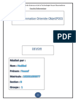 Nom: Prénom: Matricule: Section: Groupe:: Hedibel Youcef 182031093977 B 1