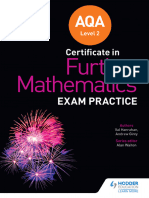 AQA Further Maths Exam Practice