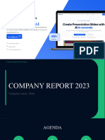 Company Report Presentation by SlidesAI