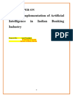 RTCBAR - RES - Research On Use of Artificial Intelligence in Indian Banking Industry