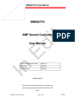 Ems927v4 AMF Controller Greaves Diesel Generator Set