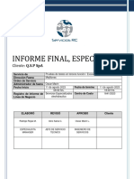 INFORME FINAL SERVICIO Prueba de Tetsteo Hidraulico 3 Funcion Excavadora PC450