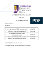 Lab Report Summary Chm260