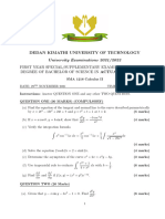 SMA 1218 Calculus II