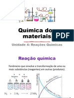 Unidade 4 - Reações Químicas - Alunos