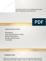 Conversion of Plastic Waste To Composite Floor Tiles Using Thermalmix Process