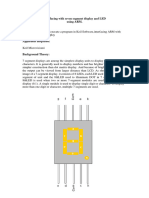 Interfacing With Seven Segment Display and LED Using ARM