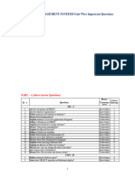 DBMS Important Questions