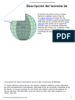 Ley de Gauss - Teorema de Gauss para El Campo Eléctrico