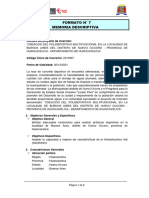 Formato 7 - Memoria Descriptiva