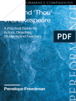 You and Thou in Shakespeare A Practical Guide For Actors Directors Students and Teachers