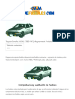 Toyota Corolla (AE86) (1983-1987) Diagrama de Fusibles