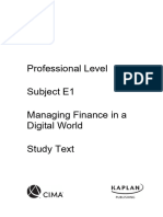 Look Inside Study Text Cima 2019 20 E1 Managing Finance in A Digital World