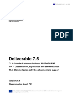 D7.5 Standardization Activities of AI PROFICIENT