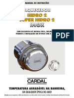 Manual Aquecedor Hidro 2 SuperHidro 2 INOX IM174 R09