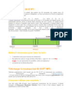 Protocole Du 30-15 IFT