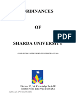 Ordinances of Sharda University