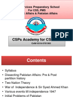 Pakistan Studies Pre and Post Partition