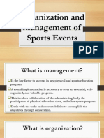 Organization and Management of Sports Events Module 3