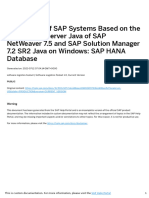 Installation of SAP Systems