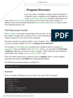 C - Program Structure