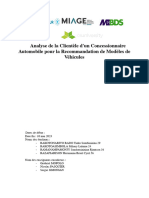 Analyse de La Clientèle D'un Concessionnaire Automobile Pour La Recommandation de Modèles de Véhicules