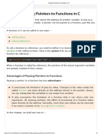 Passing Pointers To Functions in C