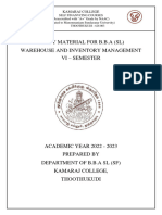 Core 19 Warehousing and Inventory Management Sem VI