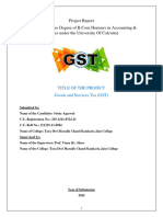 Project On GST - Sristy Agarwal - 717