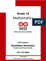 Similarity and Proportionality Revision Booklet