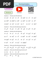 Fractional Indices 1