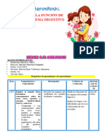 3° Sesión Día 2 Cyt Explicamos La Función de Nuestro Sistema Digestivo